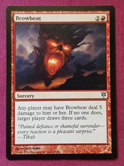 Magic The Gathering DUEL DECKS SORIN VS TIBALT BROWBEAT red card MTG - Image 1