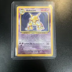 Pokemon TCG Alakazam Base Set Holo Card 1/102 Near Mint/Mint Condition!!🔥 - Image 1