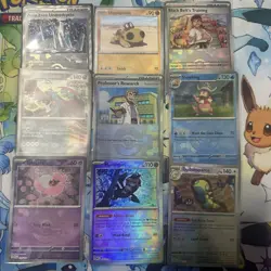 Pokemon Prismatic Evolutions 40 Card Lot - Pokeball/Masterball/Trainer + More A - Image 2
