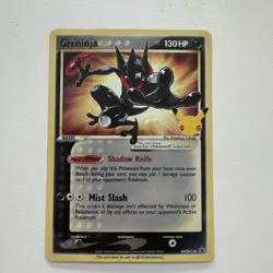 Pokemon Card TCG - Greninja Gold Star SWSH144 Black Star Promo Celebrations NM - Image 1