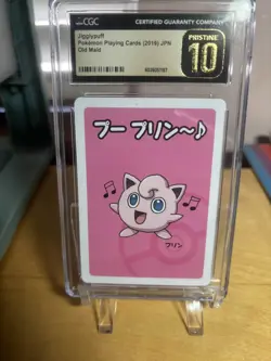 CGC 10 Pristine Jigglypuff Old Maid 2019 Japanese Pokemon Card - Image 1