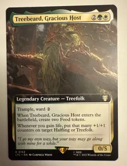 MTG Treebeard, Gracious Host Extended Art - The Lord of the Rings Commander - Image 1