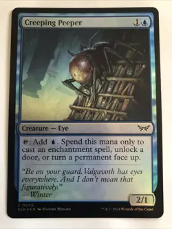 MTG Duskmourn: House of Horror Creeping Peeper Foil 0046 NM - Image 1