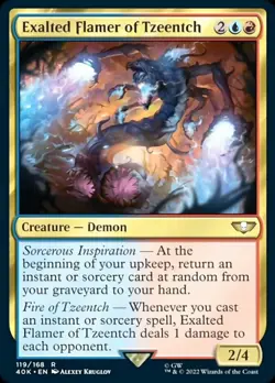 Exalted Flamer of Tzeentch NM, English MTG Commander: Universes Beyond: Warhamme - Image 1
