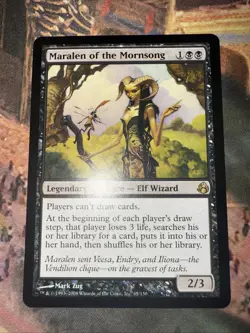 MTG Maralen of the Mornsong NM Morningtide EDH Elf Wizard Tutor Lockdown - Image 1