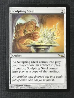 MTG Mirrodin #238 Sculpting Steel MP - Image 1