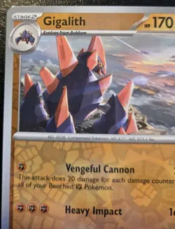 Gigalith 048/086 Reverse Holo Uncommon Scarlet & Violet: White Flare Pokemon TCG - Image 2