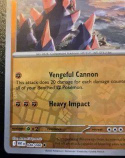Gigalith 048/086 Reverse Holo Uncommon Scarlet & Violet: White Flare Pokemon TCG - Image 4