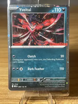 Sealed Yveltal 088/132 Reverse Holo Mega Evolution Pokemon GAMESTOP PROMO - Image 1