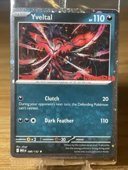 Sealed Yveltal 088/132 Reverse Holo Mega Evolution Pokemon GAMESTOP PROMO - Image 3
