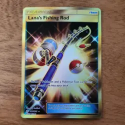 Lana's Fishing Rod - 266/236 - Pokemon Cosmic Eclipse Sun & Moon Secret Card NM - Image 1