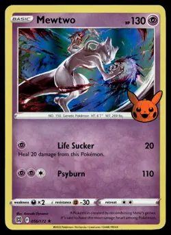 Mewtwo 56/172 Pokemon Card Trick or Trade 2022 Rare 130 HP Holo LP B112 - Image 1
