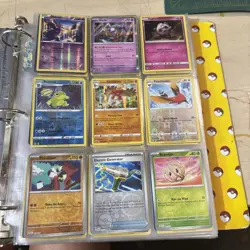 Pokemon Card Lot With Holos 2019-2023 270+ Cards And Binder - Image 1