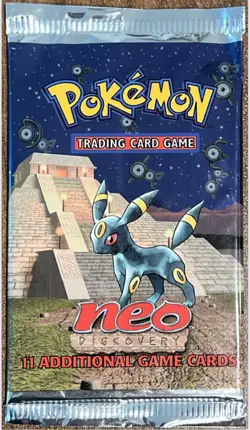 *BOX FRESH* Pokemon Neo Discovery Booster Pack UMBREON Art WEIGHED 21G (HEAVY) - Image 1