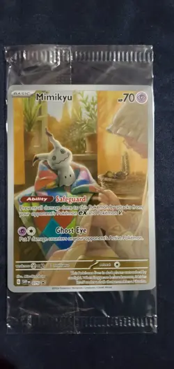 SEALED Pokemon Mimikyu SVP 075 Paldean Fates Black Star Promo NM - Image 1