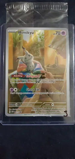 SEALED Pokemon Mimikyu SVP 075 Paldean Fates Black Star Promo NM - Image 3