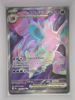 Pokemon TCG Team Rocket's Nidoking ex 216/182 Destined Rivals Full Art Near Mint - Image 1