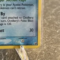 2005 Pokemon TCG Octillery EX Unseen Forces 10/115 Foil Reverse Holo Rare LP - Image 2