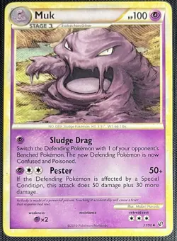 Muk 31/90 Pokemon English HeartGold & SoulSilver Undaunted 2010 - Image 1