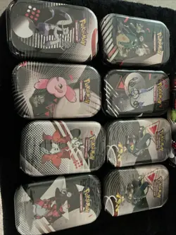 Pokemon TCG: Black Bolt + White Flare Assorted Mini Tins Lot of 8 - Image 1
