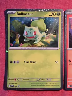 Pokemon 151 Lot: Charmander SVP 046 Squirtle 047 Bulbasaur 048 Holo Promo LP/NM - Image 2