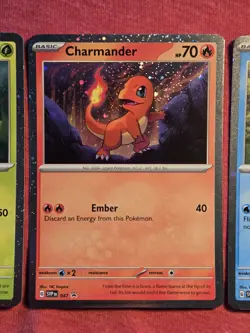 Pokemon 151 Lot: Charmander SVP 046 Squirtle 047 Bulbasaur 048 Holo Promo LP/NM - Image 3