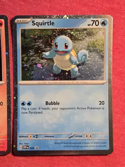 Pokemon 151 Lot: Charmander SVP 046 Squirtle 047 Bulbasaur 048 Holo Promo LP/NM - Image 4