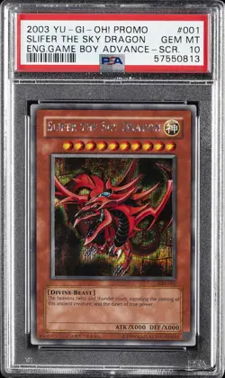 2003 YU-GI-OH! PROMO #001 SLIFER THE SKY DRAGON PSA 10 - Image 1