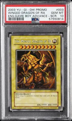 2003 YU-GI-OH! PROMO #003 THE WINGED DRAGON OF RA PSA 10 - Image 1