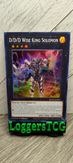 Yu-Gi-Oh! D/D/D Wise King Solomon / DOOD-EN043 1st Edition NM - Image 1