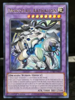 Yugioh! TCG - Dracotail Arthalion - Ultra Rare - JUSH-EN006 - Justice Hunters - Image 1