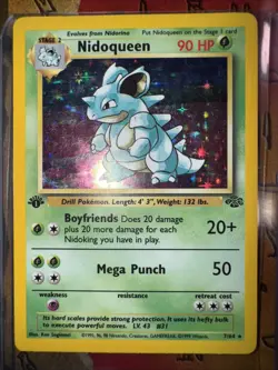Pokemon 1999 Jungle Set Nidoqueen Holo Rare Card 7/64 Vintage 1st Edition - Image 4