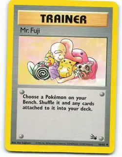 POKEMON CARD MR. FUJI 58/62 TRAINER ITEM POKEMON TCG CCG - Image 1