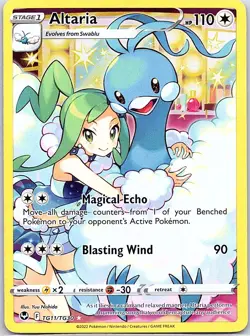 Altaria TG11/TG30 SWSH12: Silver Tempest Trainer Gallery - Pokemon Card - NM - Image 1