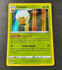 Pokemon Evolving Skies Eldegoss Holo Rare Card 016/203 NM - Image 1
