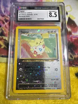 Pokemon Togepi Southern Islands Reverse Holo Card CGC 8.5 NM/MT - Image 1