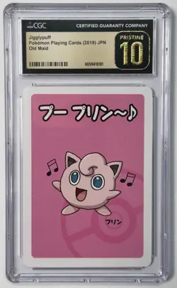 CGC 10 Pristine Jigglypuff Old Maid 2019 Japanese Pokemon Card - Image 1