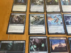 Blue MTG Cards Lot Rare Uncommon Land Foil + Commons Magic The Gathering Cards - Image 4