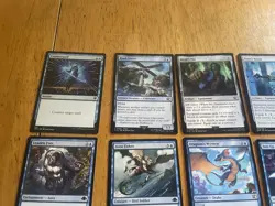 Blue MTG Cards Lot Rare Uncommon Land Foil + Commons Magic The Gathering Cards - Image 5