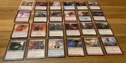Red MTG Cards Lot *Heavily Played Bulk* - Image 1