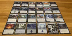 MTG Blue Cards Lot Foil, Rare, Uncommon, Land + Commons Magic The Gathering - Image 1