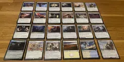 MTG Cards Lot White Rare Uncommon Land Foil + Commons Magic The Gathering Cards - Image 1