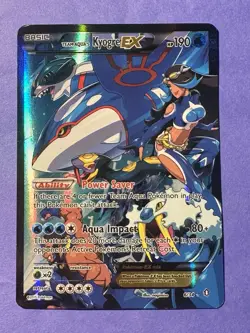 Pokemon Card Team Aqua's Kyogre EX 6/34 Double Crisis - Damaged CREASE Marking - Image 1
