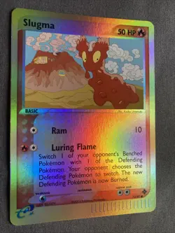 Pokemon TCG: Slugma 72/97 (2003) EX Dragon • Reverse Holo E-reader Series Card - Image 2