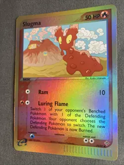 Pokemon TCG: Slugma 72/97 (2003) EX Dragon • Reverse Holo E-reader Series Card - Image 3