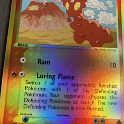 Pokemon TCG: Slugma 72/97 (2003) EX Dragon • Reverse Holo E-reader Series Card - Image 4