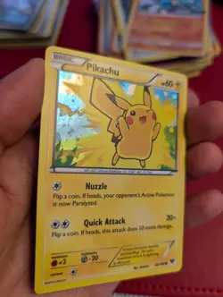 XY Base Set Pikachu Holo 42/146 - Movie Promo Pokemon Card Excellent Condition - Image 4