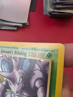 Giovanni's Nidoking 7/132 Gym Challenge Holo Pokemon Card Excellent Condition - Image 3