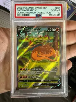 Charizard V SWSH260 Sword & Shield Promo Cards Holo PSA 10 - Image 2