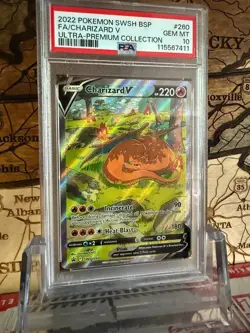 Charizard V SWSH260 Sword & Shield Promo Cards Holo PSA 10 - Image 3